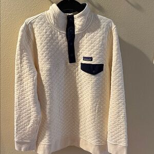 Patagonia Women’s Off-White Quilted Snap-T Pullover